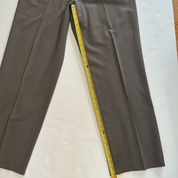 Giorgio Armani Tan Side Zip Flat Front Pants Trousers Size 48 = US 12 - Picture 9 of 11